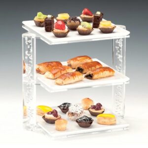 Zicco ZCP-731 Melamin Tepsili Teşhir Standı 3 Katlı 25x34x29 cm