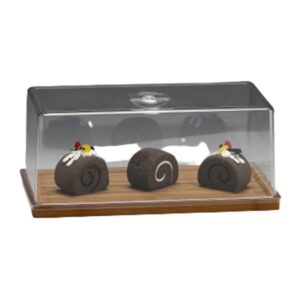 Zicco ZCP-852 Polikarbon Kapaklı Bambu Fanus 18x35x15 cm